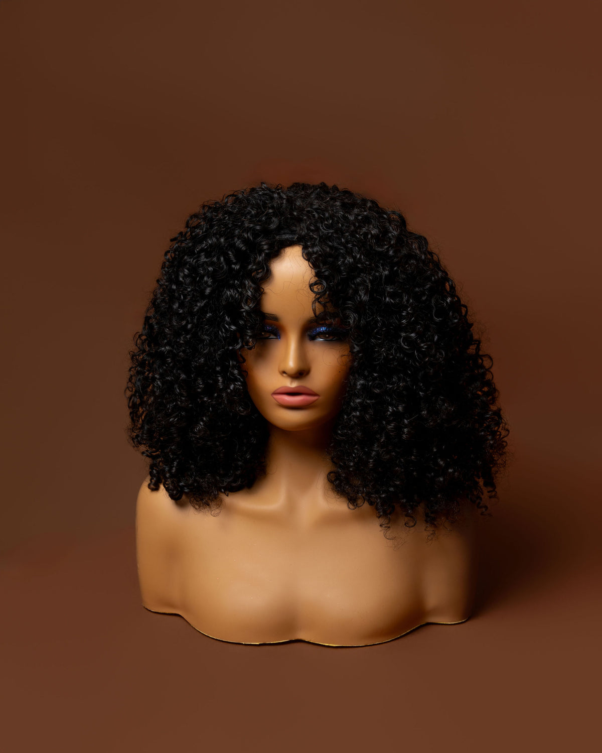 Virgin Pixie Curly half wig # 1B